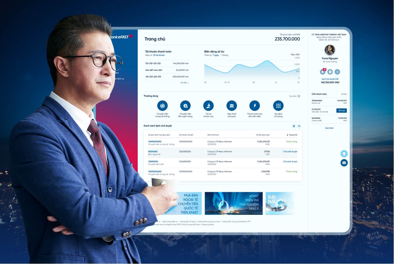 UI UX cho phiên bản eFAST Mobile App